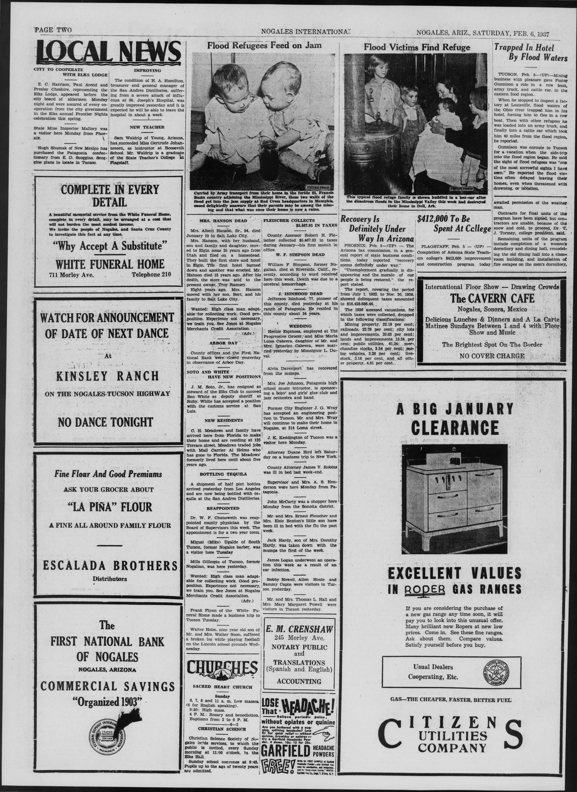 Nogales International (6 February 1937, Page 2)