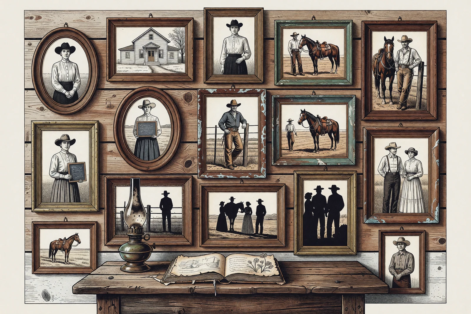 Modern illustration for digital edition: People Well Remembered