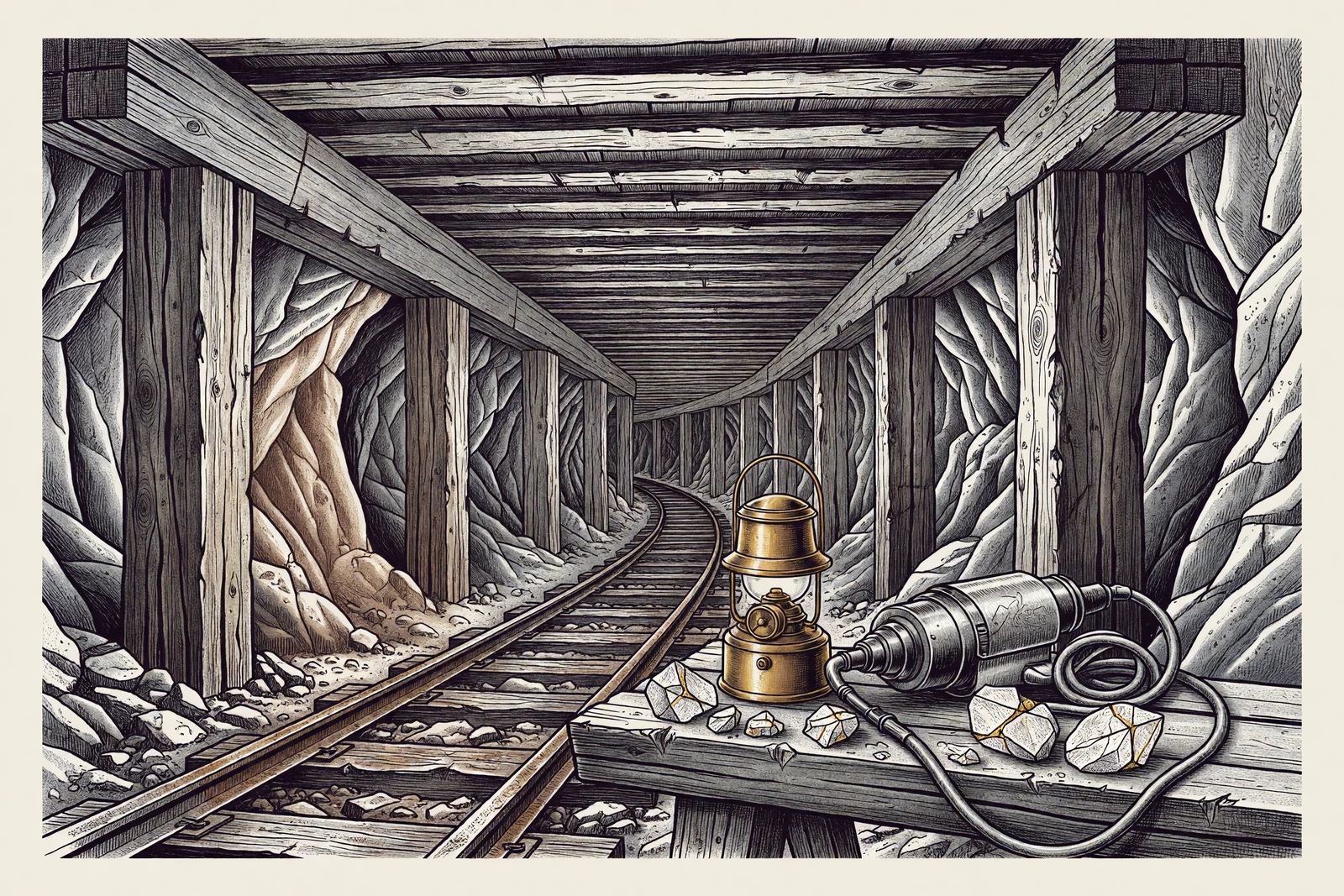 Modern illustration for digital edition: The Klondike Mine
