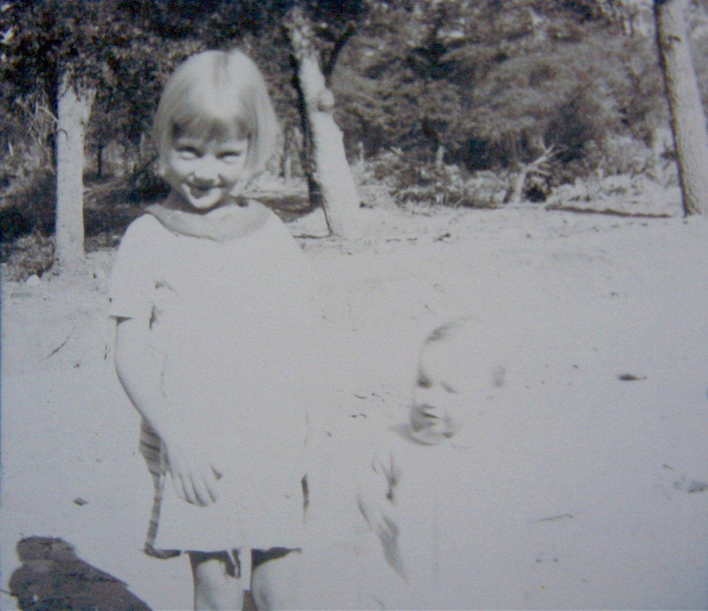 Ann Temple Waldrip and Janice Waldrip in Sunlight Yard