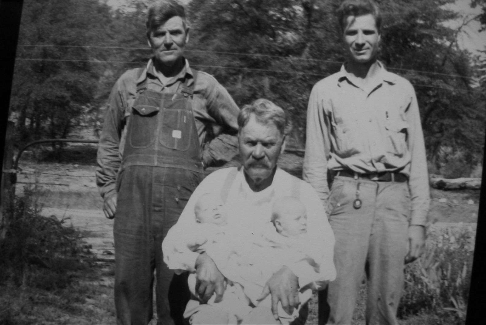 Four Generations of Waldrip Men: George, John, Floyd, Melvin & Marvin