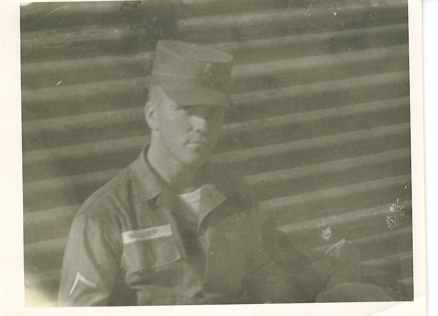 Marvin Waldrip in service dress shirt with rank insignia