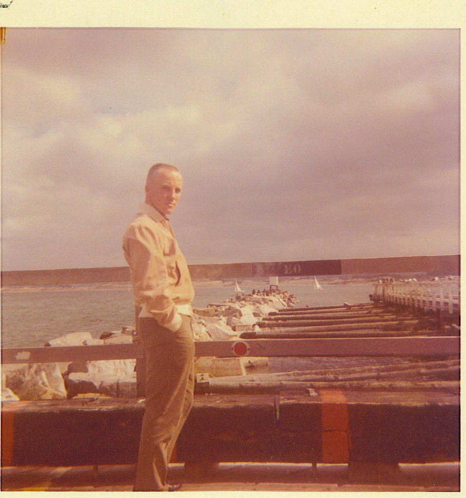 Marvin Waldrip standing outdoors by a waterfront pier